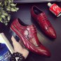Large Size 5.5 - 12 Formal Men Dress Shoes Brogue Elegant Design Quality Brand Mens Business Basic A