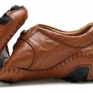 Handmade Genuine Leather Men\'s Flats Casual Luxury Brand Men Loafers Comfortable Soft Driving Shoes