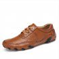 Handmade Genuine Leather Men\'s Flats Casual Luxury Brand Men Loafers Comfortable Soft Driving Shoes