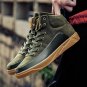 Men Shoes new arrival high-top lace-up casual shoes for male fashion army green men shoes size 39-43