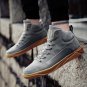 Men Shoes new arrival high-top lace-up casual shoes for male fashion army green men shoes size 39-43