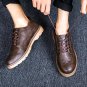 New Autumn Man Casual Shoes Boy Joker leisure Breathable Lace-Up Male Brogue Shoes