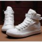 New Arrival Spring/Autumn Men Casual Shoes Breathable Black High-top Lace-up Canvas Shoes Espadrille