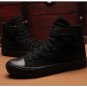 New Arrival Spring/Autumn Men Casual Shoes Breathable Black High-top Lace-up Canvas Shoes Espadrille