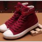 New Arrival Spring/Autumn Men Casual Shoes Breathable Black High-top Lace-up Canvas Shoes Espadrille