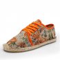 Hemp Rope Mens Shoes Summer Lace Up Espadrilles Men Canvas Shoes Men Breathable Men\'s Loafers Mocca