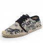 Hemp Rope Mens Shoes Summer Lace Up Espadrilles Men Canvas Shoes Men Breathable Men\'s Loafers Mocca