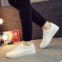 Men shoes fashion black/white lace-up canvas shoes breathable men casual shoes flat quality size 39-