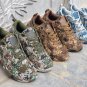 Men  Casual Shoes Fashion Quality Breathable Shoes camouflage  Lacing Flat Shoes Plus Men Shoes SNEA