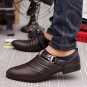 Business Men Formal Shoes Black / White Man Oxfords EU 39-44 Latest Style Pointed Toe Slip On Men Fa