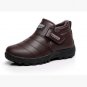 New Winter Snow Boots Fashion PU Leather Male Keep Warm Plush Ankle Boot Work Non-slip Men Casual Sh