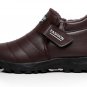 New Winter Snow Boots Fashion PU Leather Male Keep Warm Plush Ankle Boot Work Non-slip Men Casual Sh