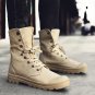 Men Boots Shoes Male Desert Work Ankle Botas Tactical Men\'s Working Combat Hunting Military Stitchi