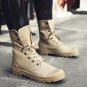 Men Boots Shoes Male Desert Work Ankle Botas Tactical Men\'s Working Combat Hunting Military Stitchi