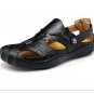 genuine leather men sandals summer cow leather new for beach male shoes mens gladiator sandal leathe