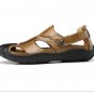 genuine leather men sandals summer cow leather new for beach male shoes mens gladiator sandal leathe