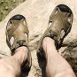 New Fashion Luxury Full Grain Leather Men Sandals Handmade Men Shoes Summer Soft Leather Shoes Top Q