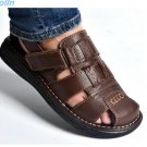 free shipping summer mens sandals slippers genuine leather sandals outdoor casual men leather sandal