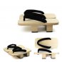 Solid Heel Flip-flops Men platform sandals Japanese Geta Clogs Wooden Men Slippers cosplay shoes Me