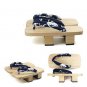 Solid Heel Flip-flops Men platform sandals Japanese Geta Clogs Wooden Men Slippers cosplay shoes Me