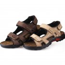 Men\'S Sandals Slippers Genuine Leather Cowhide Men Sandals Brand Designer Classical Summer Flat Foo