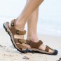 Men Sandals High Quality Summer Fashion Leather Beach Sandals Big Size 48 Casual Shoes For Men Slipp