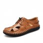 Summer New Leather Sandals Breathable Comfortable Men Sandals Cowhide Male Summer Shoes Outdoor Casu