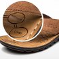 Cow Leather Men Beach Slippers Fashion Flip Flops With Soft Sole Trendy Breathable Easy To Match Men