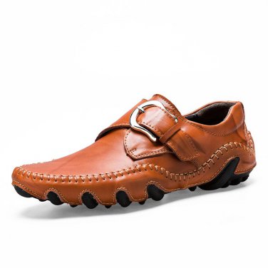 Fashion British Style Men Causal Shoes Genuine Leather Slip On Men Shoes Loafers High Quality Outdoo