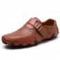 Fashion British Style Men Causal Shoes Genuine Leather Slip On Men Shoes Loafers High Quality Outdoo