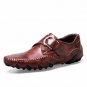 Fashion British Style Men Causal Shoes Genuine Leather Slip On Men Shoes Loafers High Quality Outdoo