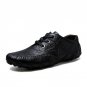 Fashion British Style Men Causal Shoes Genuine Leather Slip On Men Shoes Loafers High Quality Outdoo