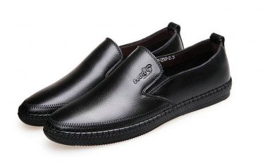 super soft leather men loafers shoes Genuine leather silp on Middle-aged men Loafers Driving Shoes f