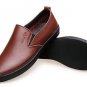 super soft leather men loafers shoes Genuine leather silp on Middle-aged men Loafers Driving Shoes f