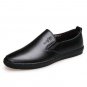 super soft leather men loafers shoes Genuine leather silp on Middle-aged men Loafers Driving Shoes f
