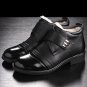 Real Leather Shoes Men Boots Winter Warm Fur Ankle Boots Black Wear-resistant Non-slip Casual Shoes 