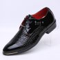 Designer Classic Men Dress Shoes PU Black Brown  Wingtip Italian Formal Oxfords Shoes Size 38-46