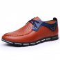 Designer Classic Men Dress Shoes PU Black Brown  Wingtip Italian Formal Oxfords Shoes Size 38-46