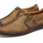 Genuine Leather Casual Shoes Men full handmade vintage shoes lace up Natural Rubber bottom zapato de