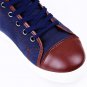 Spring Autumn Men Casual Shoes Ankle Length Men PU Leather Shoes Loafers Lace-Up High Pipe Men Flat