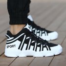 Men Shoes Casual Lace Up Canvas Shoes Men  Flats Shoes For Male Trainers Black