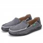 classic canvas shoes men lazy shoes blue grey green canvas moccasin men slip on loafers washed deni