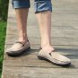 classic canvas shoes men lazy shoes blue grey green canvas moccasin men slip on loafers washed deni