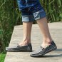 classic canvas shoes men lazy shoes blue grey green canvas moccasin men slip on loafers washed deni