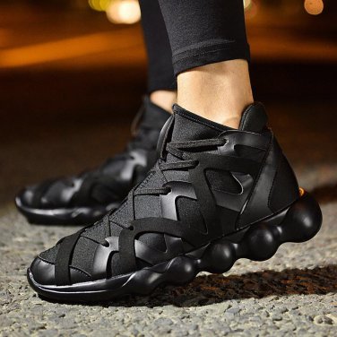 Men Shoes Autumn Korean Version Of Men\'s Shoes Men Outdoor Walking Hip-Hop High Shoes Fashion Casua