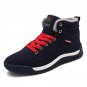 Big Size 39- 48 Plush Winter Men Boots Men Leather Shoes High Top Winter Fashion Men Shoes Casual Wa