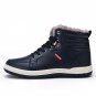 Big Size 39- 48 Plush Winter Men Boots Men Leather Shoes High Top Winter Fashion Men Shoes Casual Wa