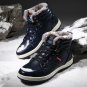 Big Size 39- 48 Plush Winter Men Boots Men Leather Shoes High Top Winter Fashion Men Shoes Casual Wa