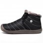 Men Snow Boots Solid Color Waterproof Warming Fabric Ankle Boots for Unisex Winter Outdoor Casual Sh
