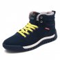 Fleeces Cotton Shoes Men Fashion High-top Lace-up Casual Shoes Winter Outdoor Men Sneakers Plus Size